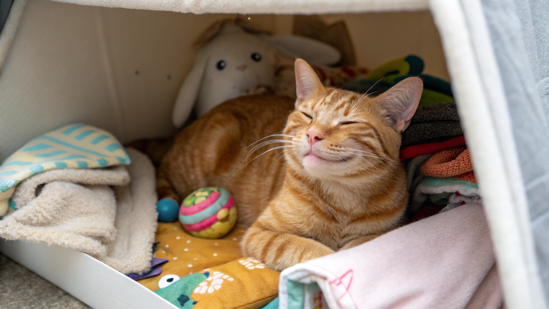 Rescued cat relaxing at Back Into Daylight sanctuary